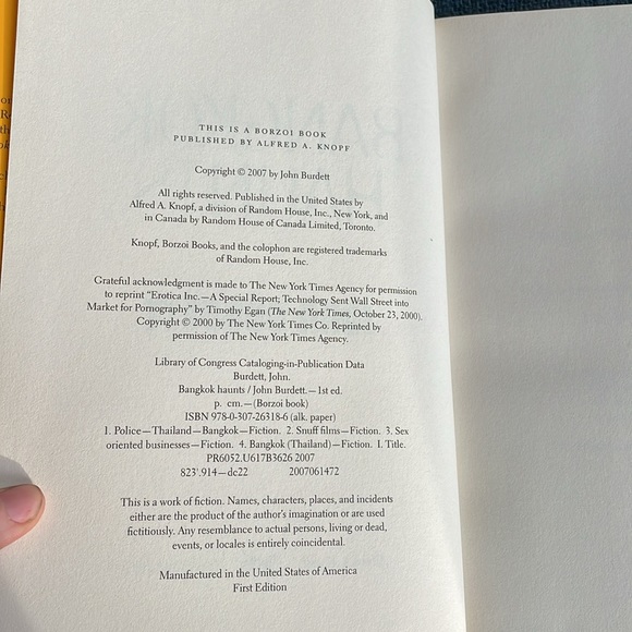 Bangkok Haunts. John Burdett. Novel Hardcover First Edition - Picture 5 of 10